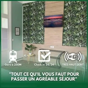 Le Botanique à 250m de la gare,15 min de Lille - Mouscron