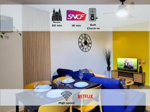Appartements Colonial - Elegant deux-pieces a 20min de Rouen : photos des chambres