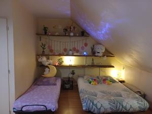 Studio 3 lits dans belle maison ancienne et jardin fermé