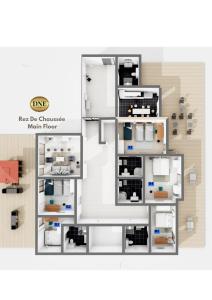 Appartements D&E - PARIS-DISNEY - HOLIDAYS APARTMENT - APPARTEMENT DE VACANCES - 5 CHAMBRES- 5 SDB - 5 BEDROOMS - 5 BATHROOMS - Netflix : photos des chambres