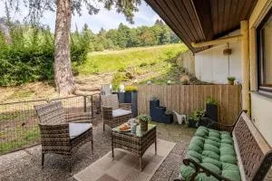 An Wanderwegen gelegen mit Terrasse und Boxspringbett - Seebach