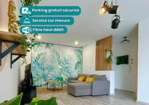 Le Jungle - Parking et wifi gratuit - Balcon - Alexa - Lespinasse