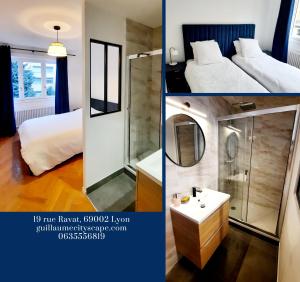 Sejours chez l'habitant Lyon Cityscape : Chambre Double