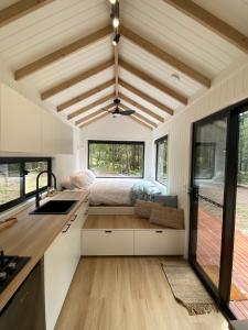 Chartreuse Tiny Home on Green Valley Fingerlime Farm