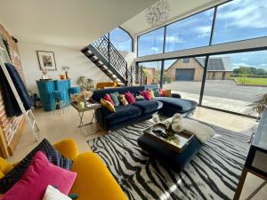 Open plan barn conversion in Herefordshire