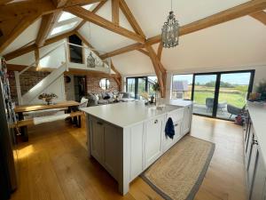 Open plan barn conversion in Herefordshire