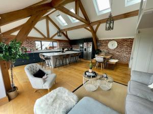 Open plan barn conversion in Herefordshire
