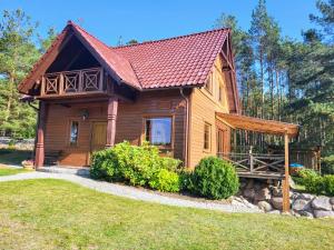 Kaszubskie Zacisze dom nad jeziorem, sauna, balia ogrodowa