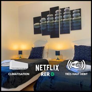 Maisons de vacances L-Escapade, Proche Carre-Senart et Disneyland : photos des chambres
