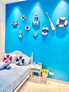 The Blue Memories Homestay with Mediterranean Style - Bagan Lalang