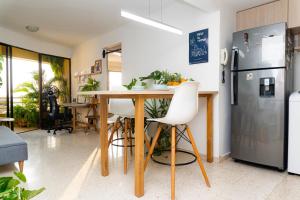 Apartamento frente al mar, vista al centro de Cartagena