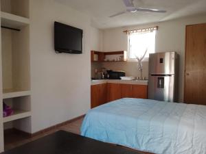 Hermoso Loft en Morelia a 15 minutos del centro, rodeado de avenidas principales que conectan a Morelia, el Loft cuenta con cocina equipada, baño completo, cama matrimonial, TV, wifi
