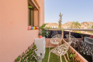 LHavre de paix de Guéliz au Coucher de Soleil