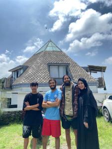 Mountain facing room in crystal dome