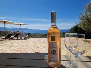 Modern villa 5 double bedrooms, new AC, private pool and stunning view 800 m from beach