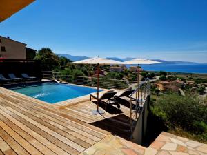 Villas Modern villa 5 double bedrooms, new AC, private pool and stunning view 800 m from beach : photos des chambres