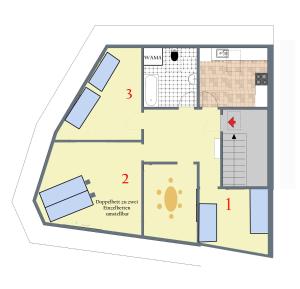 Ferienwohnung Luna -3 Schlafzimmer, Waschmaschine, Küche, WLAN, ca 15 Min bis zum Europa Park,