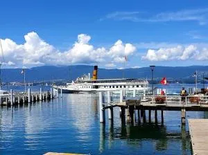 Bord lac, proche embarcadère, casino, funiculaire - 埃维昂莱班