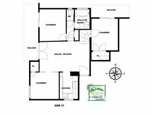 Appartements Appartement 6 Pers centre station Carroz (ARB31) : photos des chambres