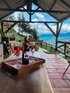 Glamping La Kumbre T con vista a las montañas