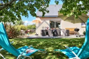 LocaLise - M8B - Ty Katell-Roz - Maison de plain-pied avec un terrain entièrement clos à quelques pas de la plage et du centre - Wifi inclus - Draps inclus - Animaux bienvenus - Tréffiagat