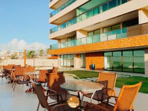 Pé na Areia, Piscina Borda Infinita, Vaga de Garagem, Portaria 24 hs