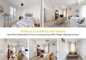 Appartements Cozy APT in Le Perreux with Parisian Charm & Disneyland Fun : photos des chambres