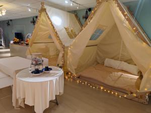 Penang Indoor KTV Camping Tent Romantic Stay up to 6 pax Netflix YouTube Playstation