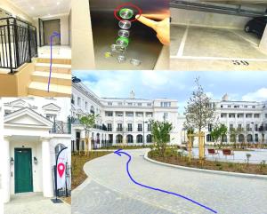 Appartements Le Cartier Appt F3, 7mn Disneyland, Parking,Terrace : Appartement 2 Chambres avec Terrasse