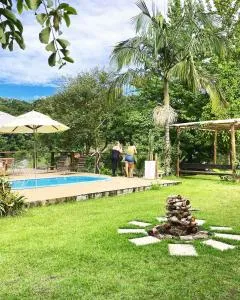 Sítio Recanto dos Lagos piscina sauna e churrasqueira - ماتيلدي