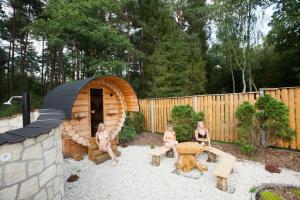 Ośrodek Wypoczynkowy Mamczur Pizuny, Roztocze, PROMOCJA ! Domki z kominkami w sercu lasu, sauna, jacuzzi w cenie wynajmu