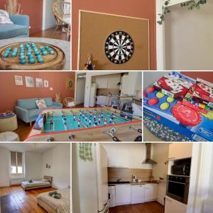 Appartements chez lulu-La salle de jeux-3 chambres-5pers-cnpe bugey : photos des chambres