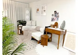 Open special price, a beautiful accommodation, Seoul, Station in front of Hankuk University of Foreign Studies, hotel bedding, queen3, Bathroom1, remodeling, Cozy, Yellow moon Stay - Seul