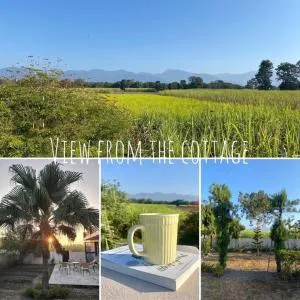 The Bougainvillea cottage farmstay near Dehradun , 2 bedroom private cottage next to fields and orchards with hill views - Lachhīwāla