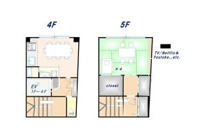 Premier Stay NAMBA なんば駅徒歩3分 3 mins walk from Namba Station 7rooms table 2baths 4toilets Osaka