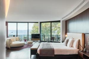 Deluxe Junior Suite with Balcony and Lake View room in The Dolder Grand