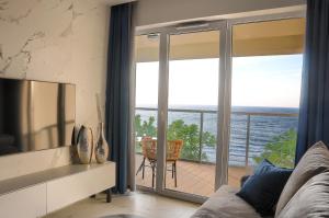 Apartament Gray z BEZPOŚREDNIM WIDOKIEM na morze- Nadmorski Luksus Apartamenty