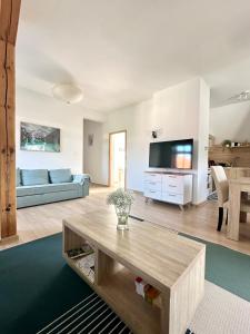 Przestronny apartament nr 7 z widokiem na góry Sowie