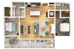 NEW Spacious MTN View Condo, PRIME location with Hot Tub, Free National Park Pass, Huge Patio, BBQ, Sleeps 7