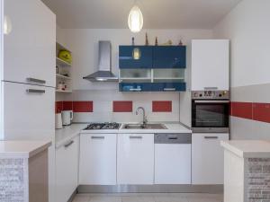 Modern apartment with balcony and garden