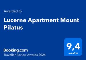 Lucerne Apartment Mount Pilatus