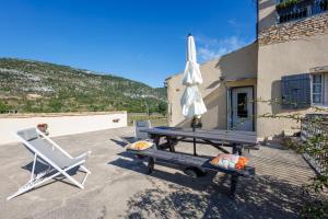 Maisons de vacances Le Viguier - Maison avec terrasse vue montagne : photos des chambres