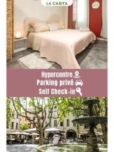 La Casita - Studio Confort avec Parking privé - Lit douillet - Centre Uzès, Pont du Gard