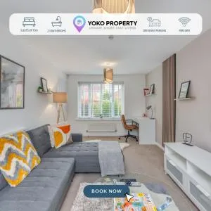 Oakbridge House - 6 mins drive to CMK - Free Parking, Fast WiFi, Smart TVs with Sky and Netflix by Yoko Property - Great Linford
