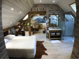 B&B / Chambres d'hotes La Ferme Briarde : Suite avec Jacuzzi