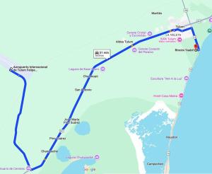 1BR con entrada gratuita club de playa hábitas