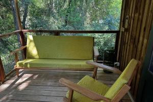 Chalets Cabane en bois pour 5 personnes avec espace exterieur privatif et climatisation : photos des chambres