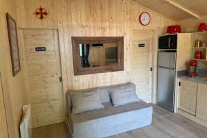 Chalets Cabane en bois pour 5 personnes avec espace exterieur privatif et climatisation : photos des chambres