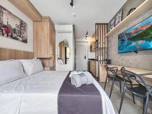 Studio Kitchen Modern Coworking Balcony