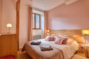 Maisons de vacances Jacuzzi Sauna Terrasse Venosc : photos des chambres